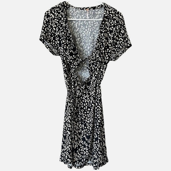 Free People animal print cutout minidress - Picture 2 of 7